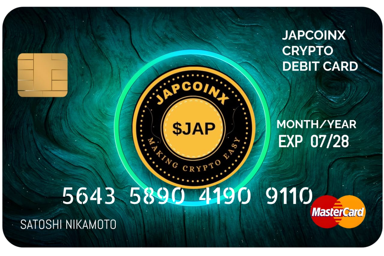 JAPCOIN CRYPTO DEBIT CARD