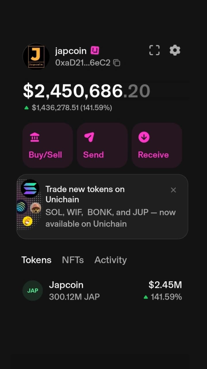 JAPCOIN PRESALE 🏆