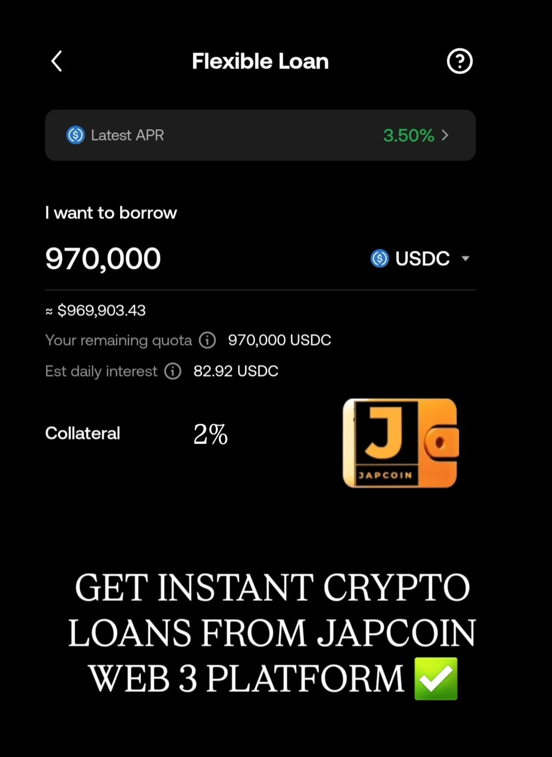 FLEXIBLE CRYPTO LOANS