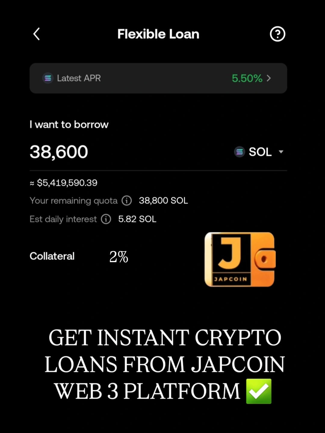 FLEXIBLE CRYPTO LOANS