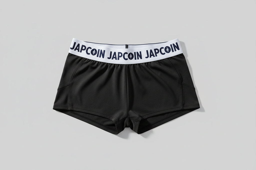Japcoin crypto logo on women panties 